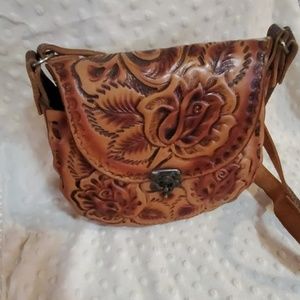 Handcrafted leather handbag